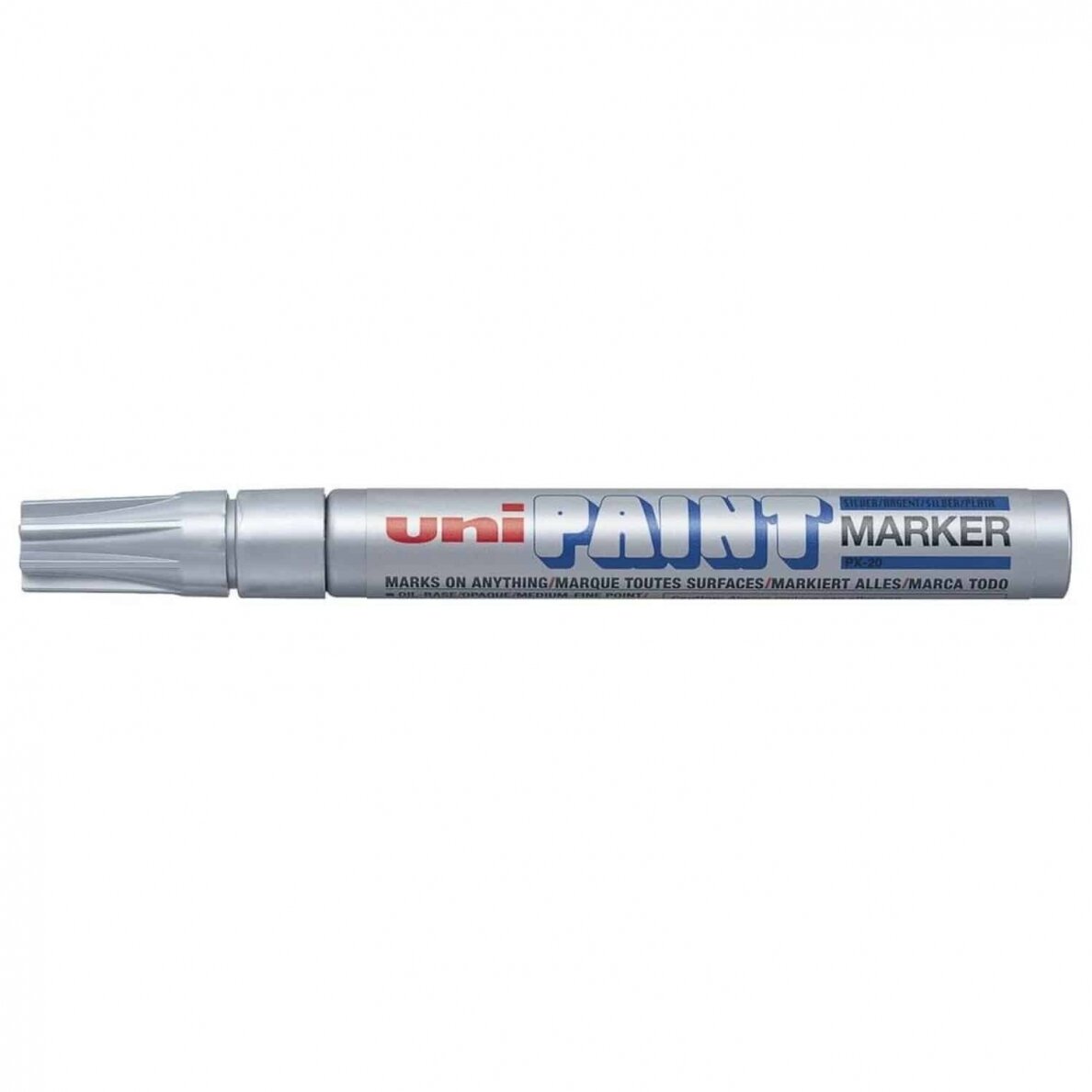 Aliejinis markeris Uni PX-20, sidabrinė spalva