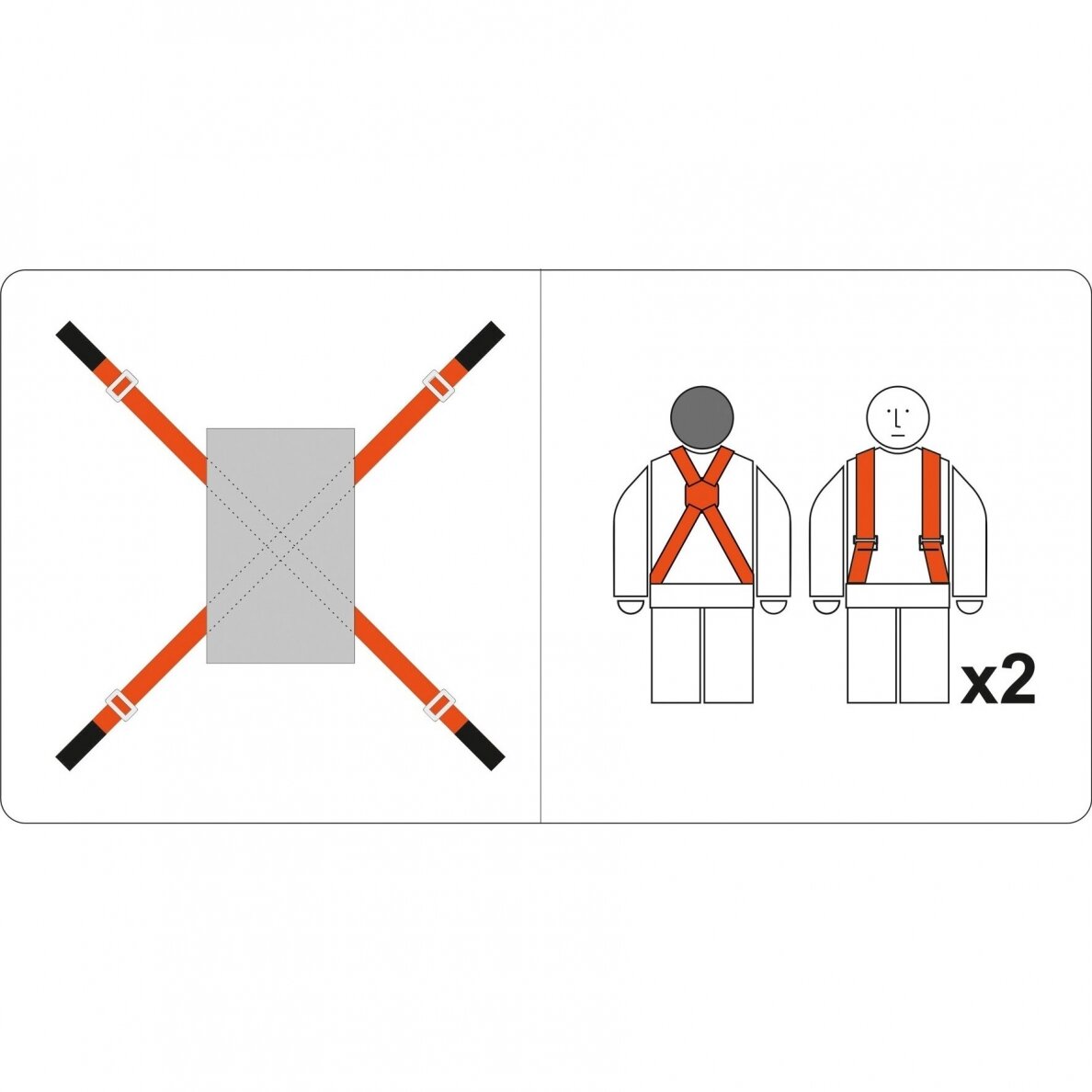Baldų nešimo diržai Vorel, 5x280 cm, 4 vnt 6