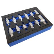 Alyvos išleidimo antgalių komplektas | 12,5 mm (1/2") | 12 vnt. (SK12M)