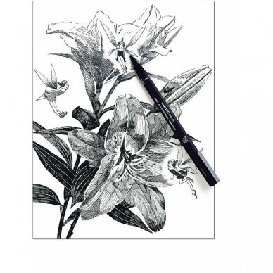 Rašiklis Uni PIN-10-200, 1 mm, juodas 2 Rašiklis Uni PIN-10-200, 1 mm, juodas 2