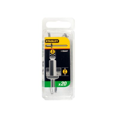 Aliuminės kniedės 3 x 6mm 20vnt