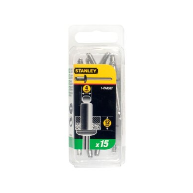 Aliuminės kniedės 4 x 12 mm 15vnt