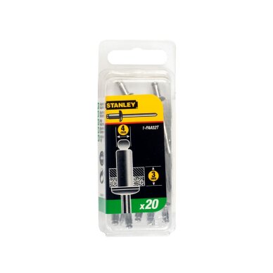 Aliuminės kniedės 4 x 3 mm 20vnt