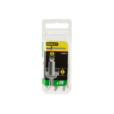 Aliuminės kniedės 5 x 6 mm 15vnt 1