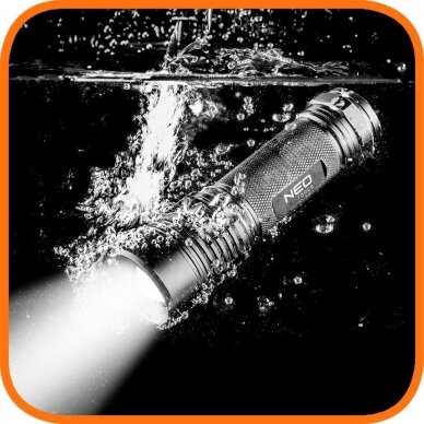 Aliumininis prožektorius Neo tools, IPX7, 200lm 3xAAA 1