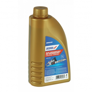 Grandinių ir pjūklo juostų alyva DEDRA DEGL02, 1 l Grandinių ir pjūklo juostų alyva DEDRA DEGL02, 1 l