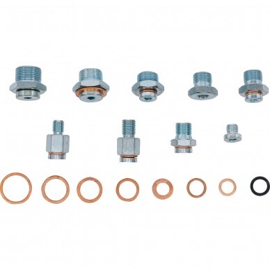 Alyvos išleidimo kaiščių remonto asortimentas | 63 vnt. (70184) 2 Alyvos išleidimo kaiščių remonto asortimentas | 63 vnt. (70184) 2