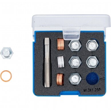 Alyvos išleidimo srauto remonto komplektas | M13 x 1,25 mm (168) 1 Alyvos išleidimo srauto remonto komplektas | M13 x 1,25 mm (168) 1