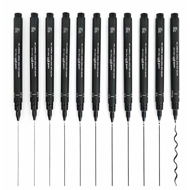 Rašiklis Uni PIN-10-200, 1 mm, juodas 1 Rašiklis Uni PIN-10-200, 1 mm, juodas 1