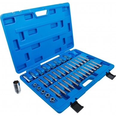 Amortizatoriaus įrankių komplektas | 39 vnt. (2086) Amortizatoriaus įrankių komplektas | 39 vnt. (2086)