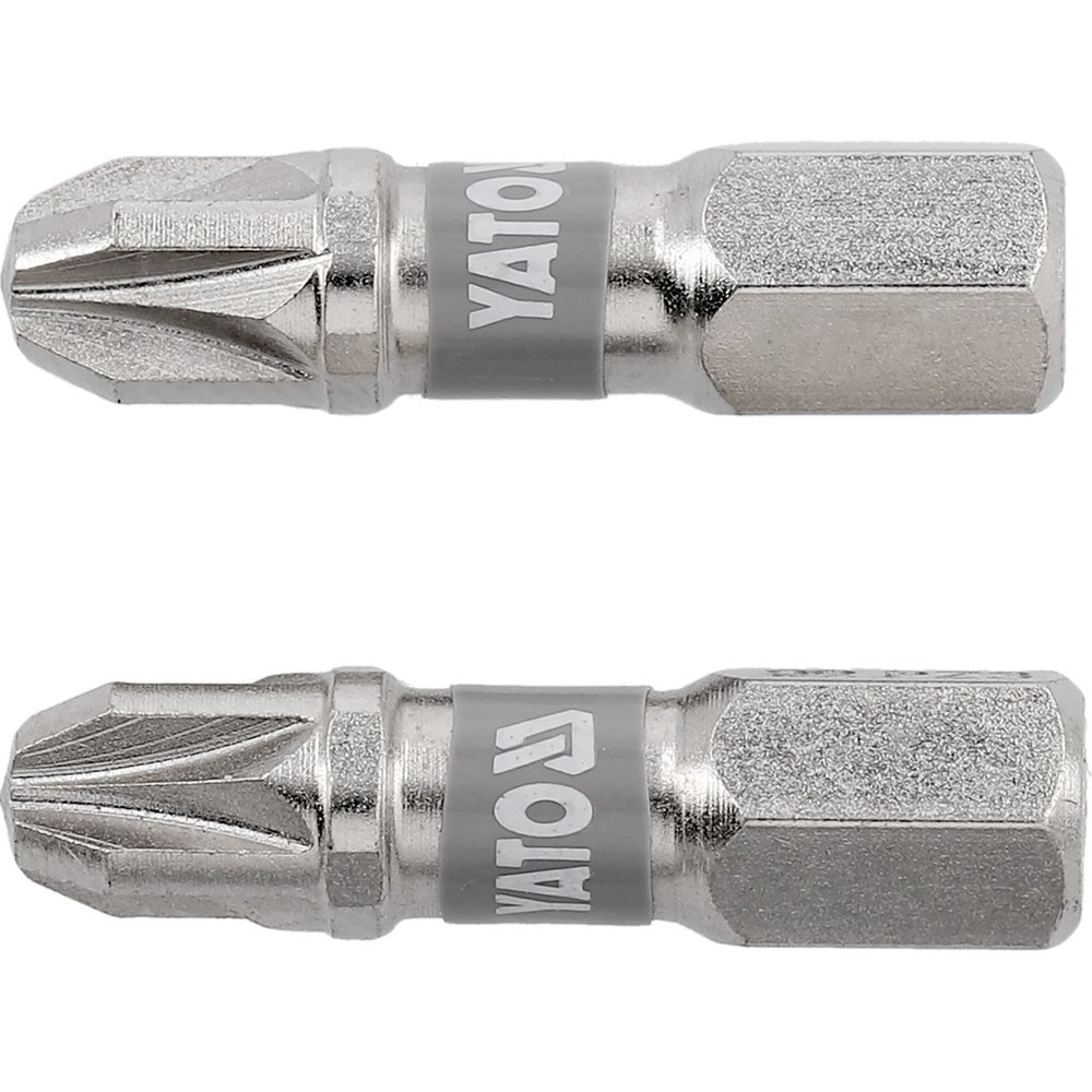 Antgaliai | 6,3 mm (1/4") | S2 Ni | kryžminiai PZ3 | 2 vnt. (YT-78005) Antgaliai | 6,3 mm (1/4") | S2 Ni | kryžminiai PZ3 | 2 vnt. (YT-78005)