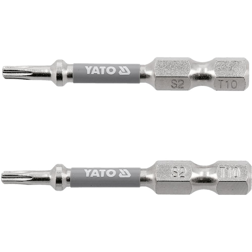 Antgaliai | 6,3 mm (1/4") | S2 Ni | T-Star (Torx) T10 | 50 mm | 2 vnt. (YT-78031) Antgaliai | 6,3 mm (1/4") | S2 Ni | T-Star (Torx) T10 | 50 mm | 2 vnt. (YT-78031)