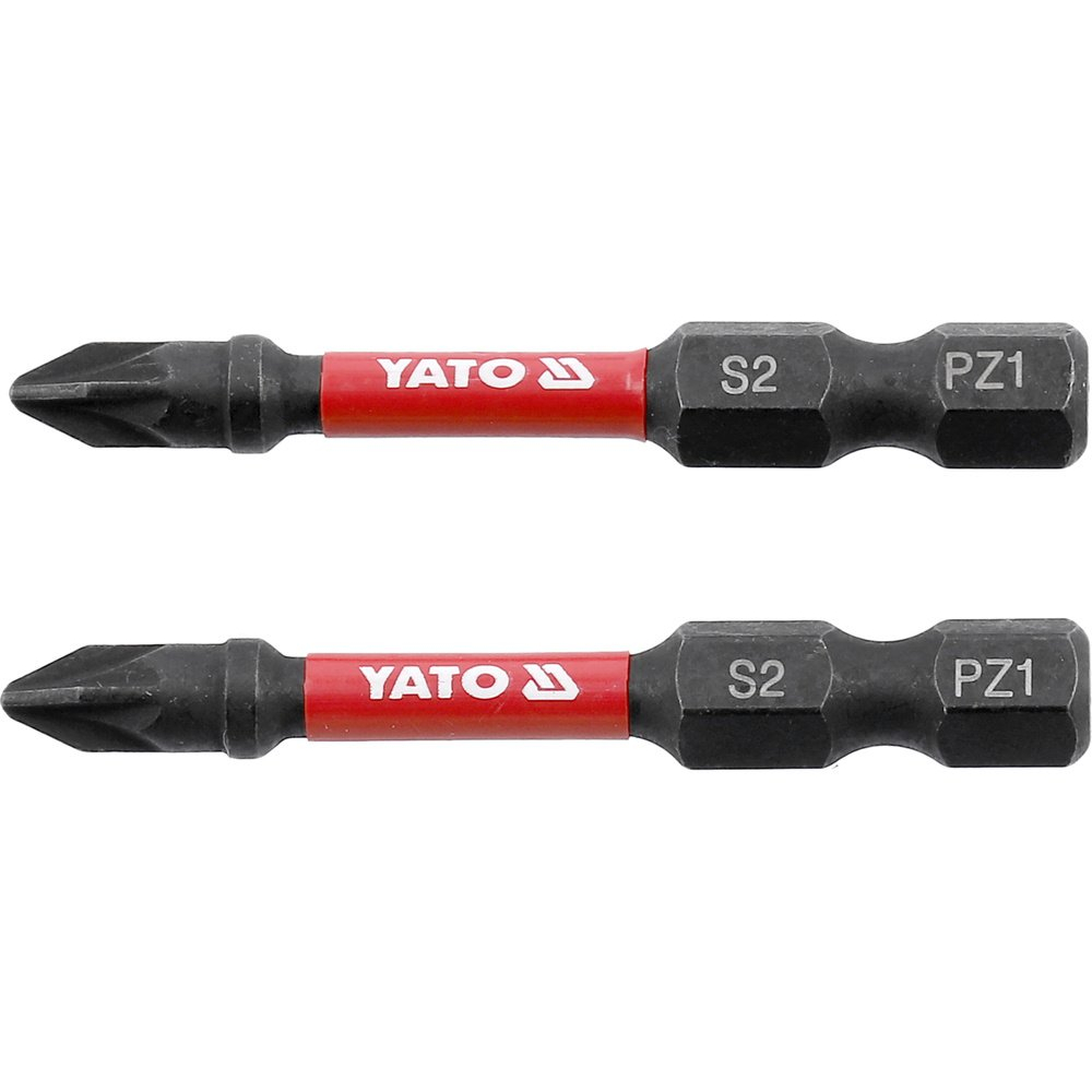Antgaliai smūginiai | 6,3 mm (1/4") | S2 | kryžminiai PZ1 | 2 vnt. (YT-78043) Antgaliai smūginiai | 6,3 mm (1/4") | S2 | kryžminiai PZ1 | 2 vnt. (YT-78043)