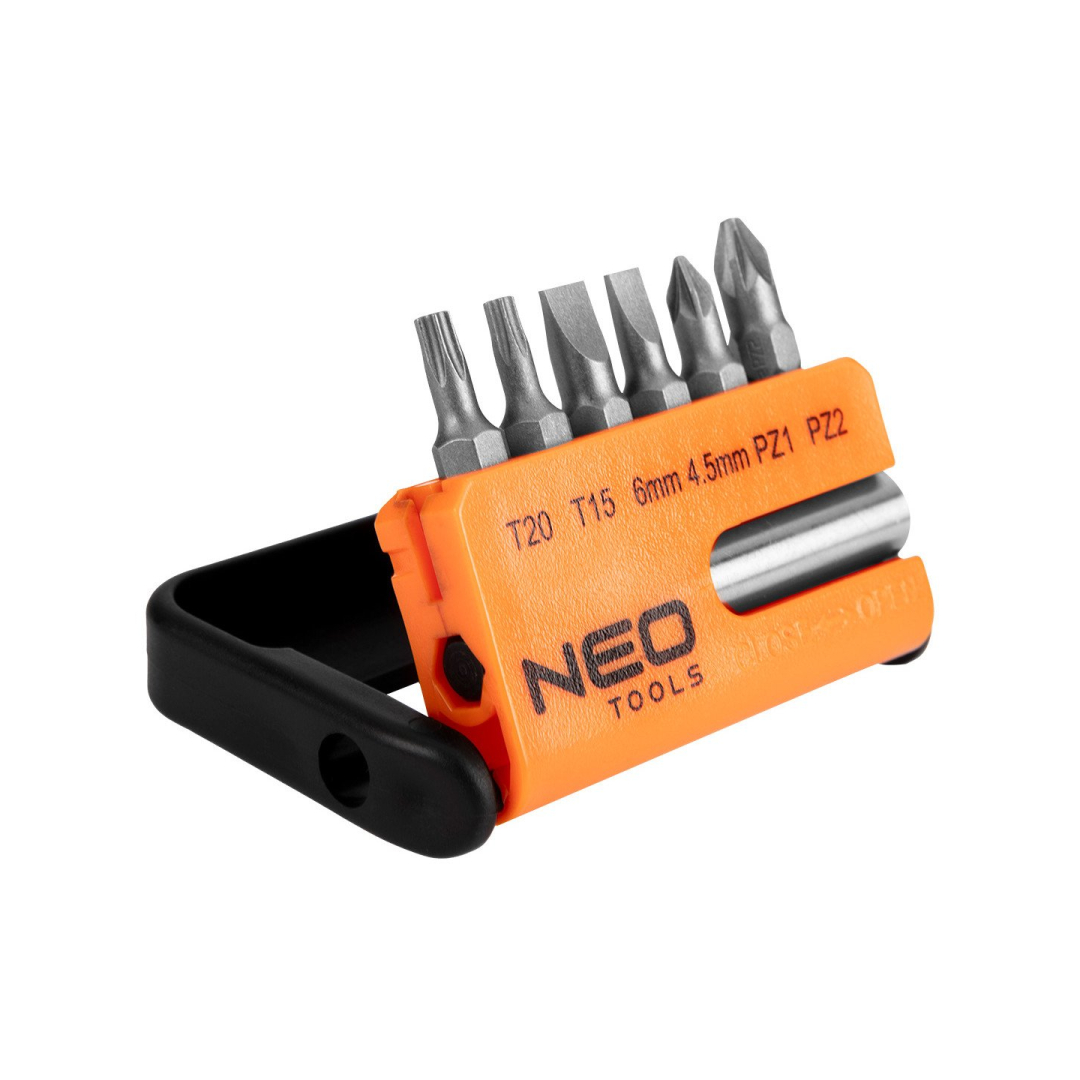 Antgaliai atsuktuvui, komplekte 6 vnt., su griebtu 7 Antgaliai atsuktuvui, komplekte 6 vnt., su griebtu 7