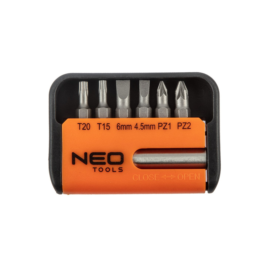 Antgaliai atsuktuvui, komplekte 6 vnt., su griebtu Antgaliai atsuktuvui, komplekte 6 vnt., su griebtu