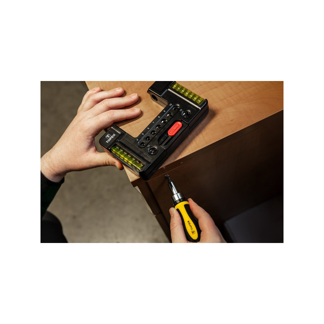 Antgaliai keičiami su laikikliu 38 vnt. Topex 2