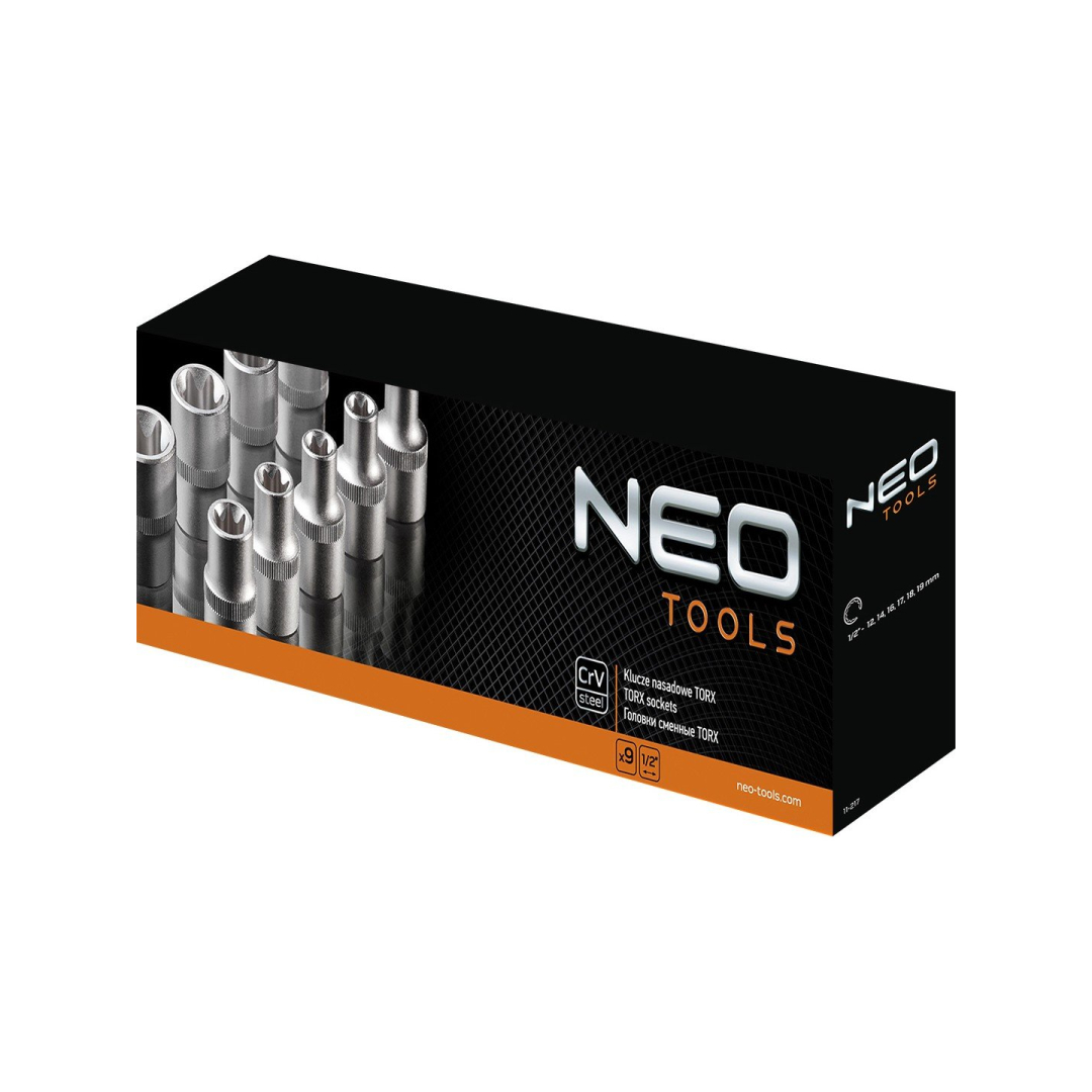 Antgaliai Torx E10 - E24, komplekte 9 vnt. 1