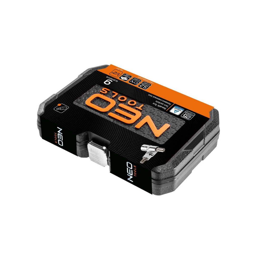 Antgaliai TORX, komplekte 9 vnt., 1