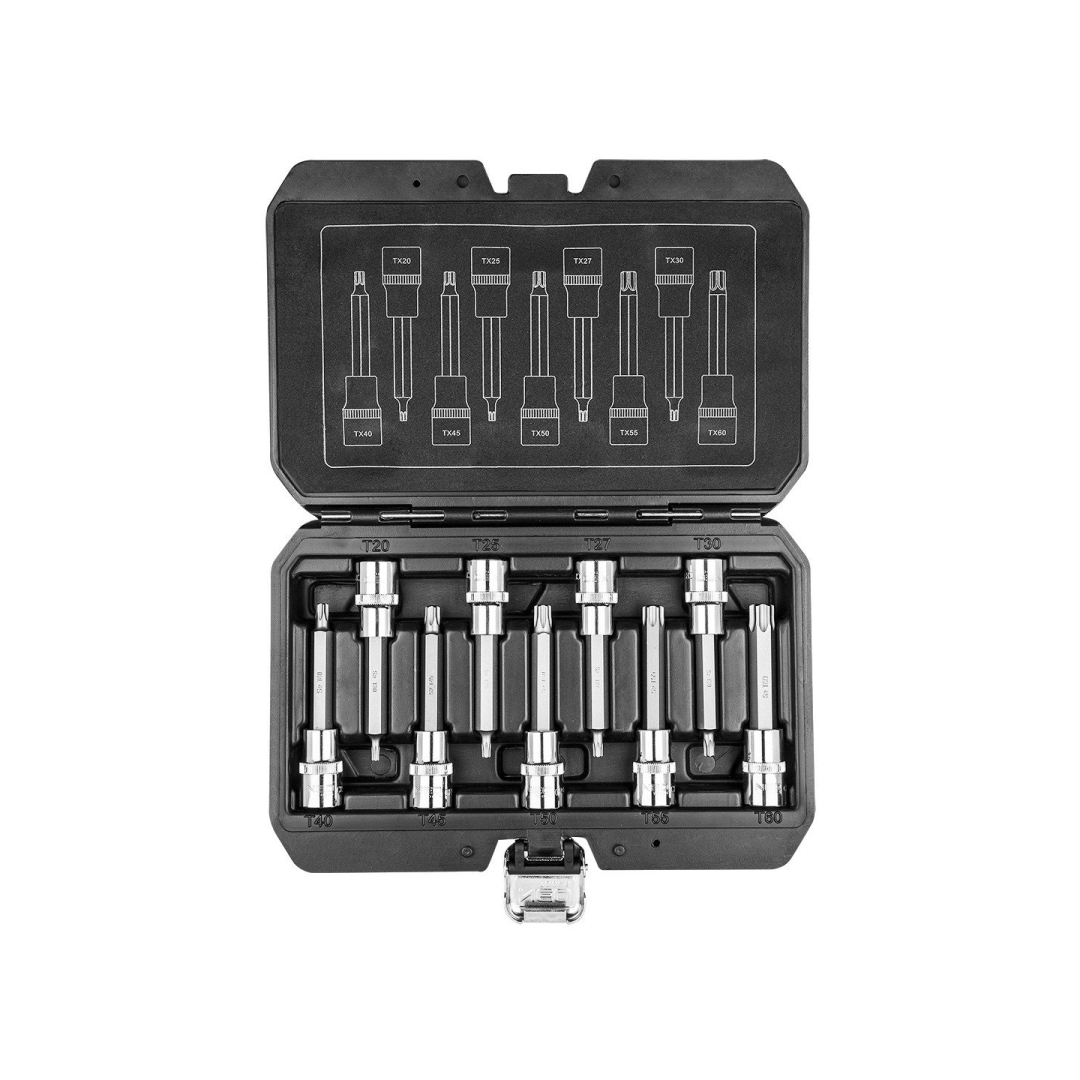 Antgaliai TORX L 100mm, komplekte 9 vnt., Antgaliai TORX L 100mm, komplekte 9 vnt.,