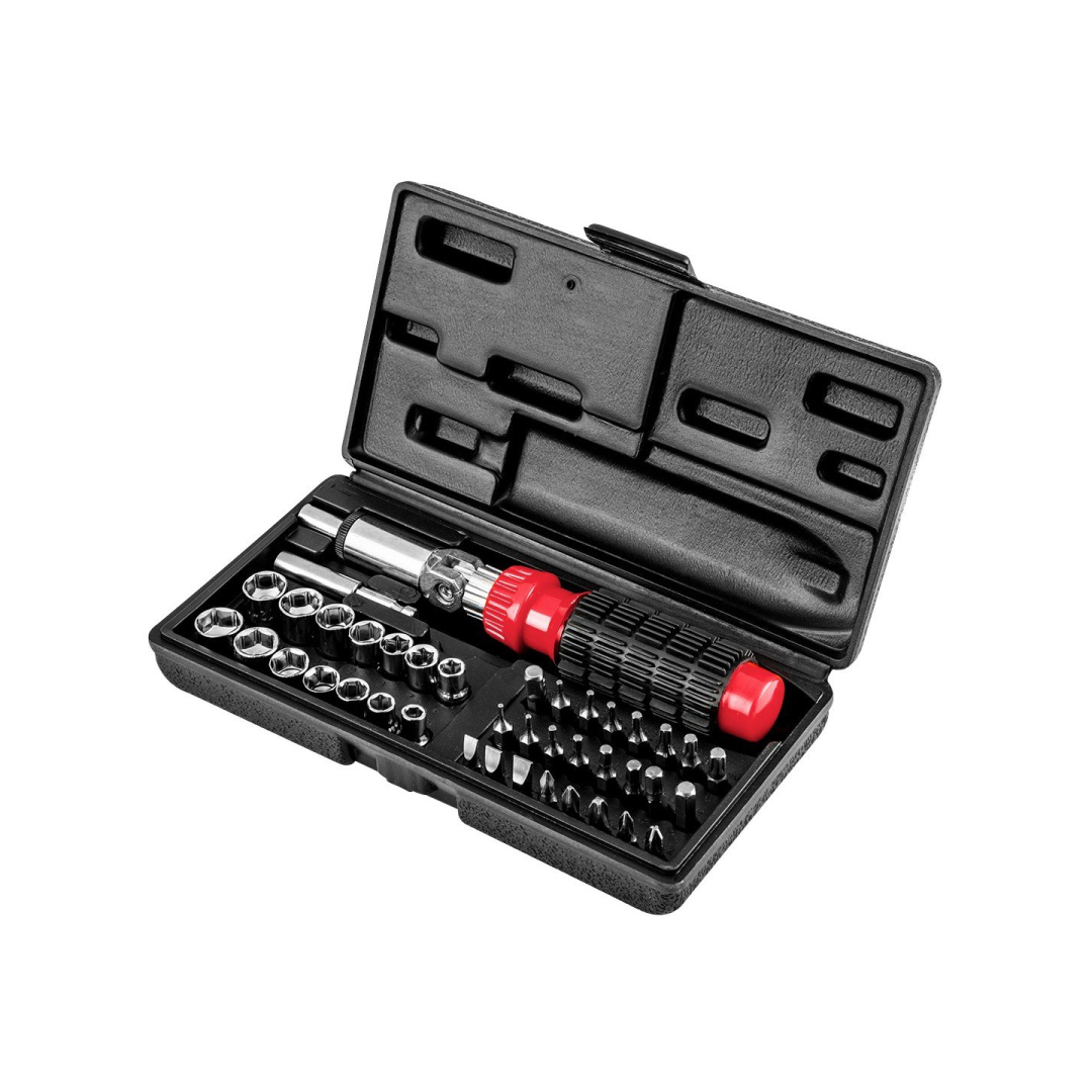 Antgalių ir galvučių rinkinys su rankena, komplekt