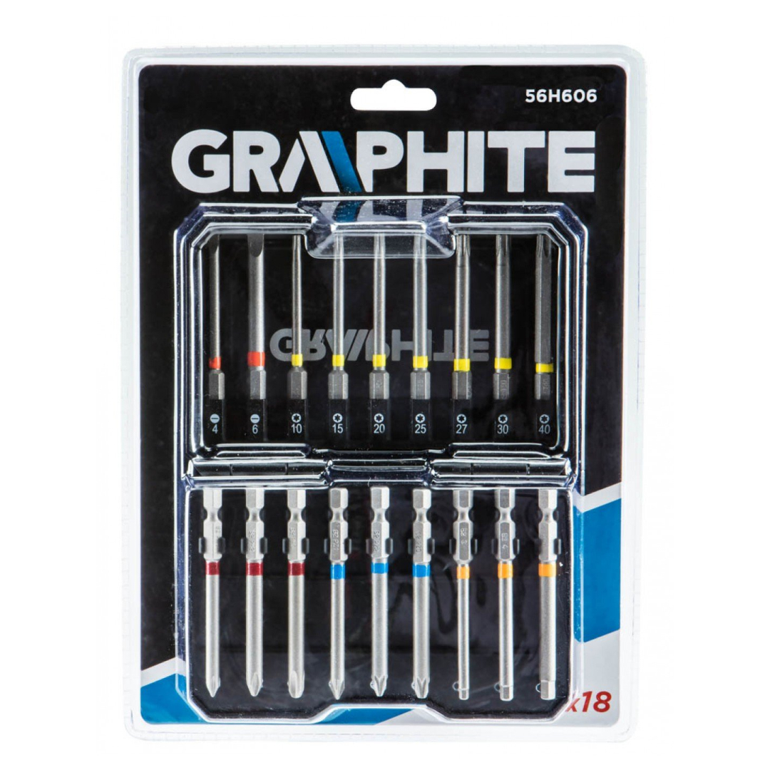 Antgalių rinkinys 18 vnt. Graphite 1 Antgalių rinkinys 18 vnt. Graphite 1