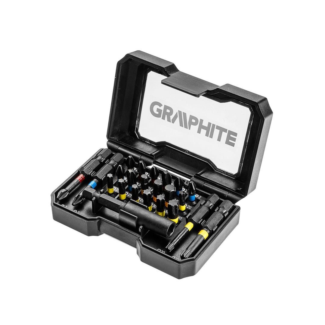 Antgalių rinkinys 23 vnt. Graphite Antgalių rinkinys 23 vnt. Graphite