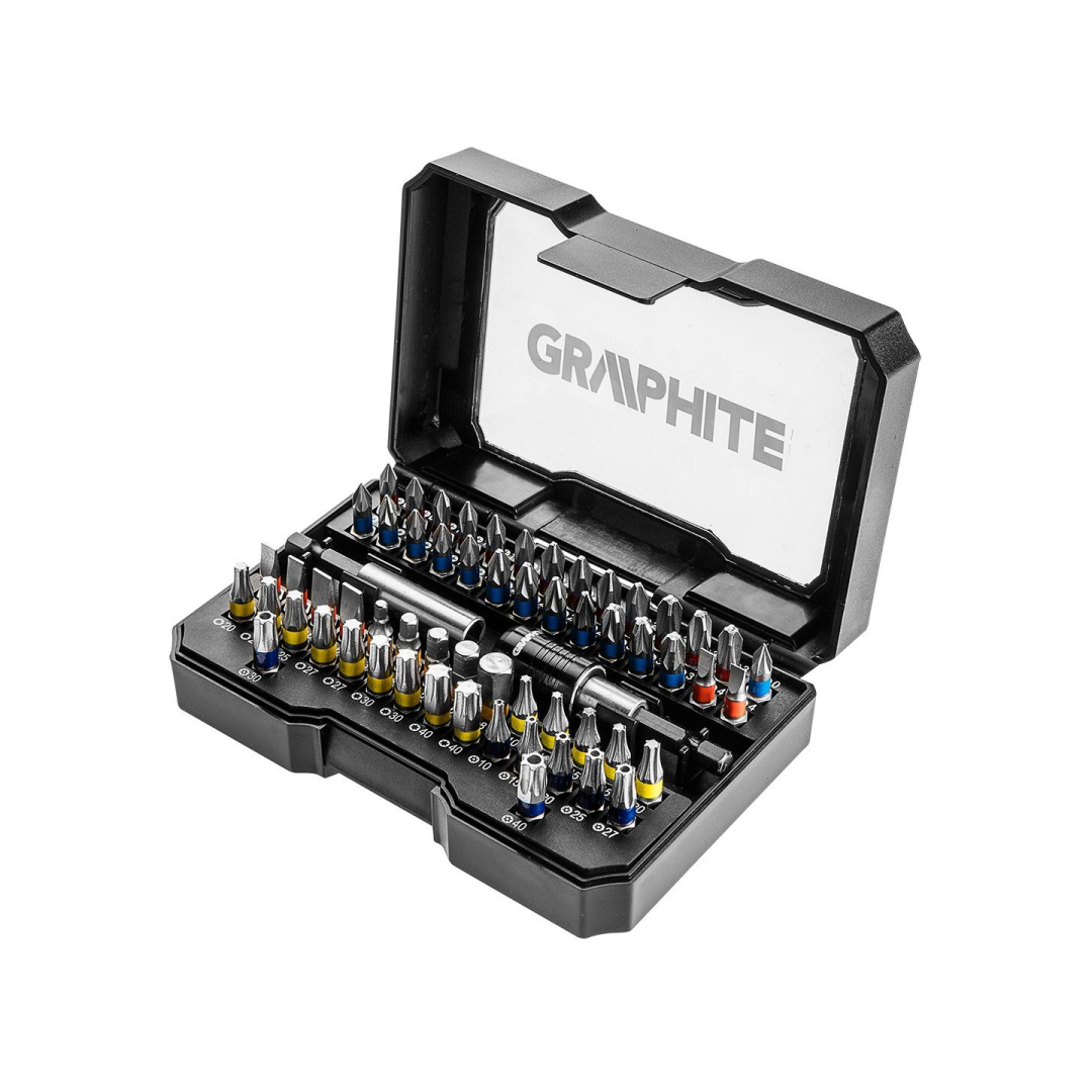 Antgalių rinkinys 60 vnt. Graphite Antgalių rinkinys 60 vnt. Graphite