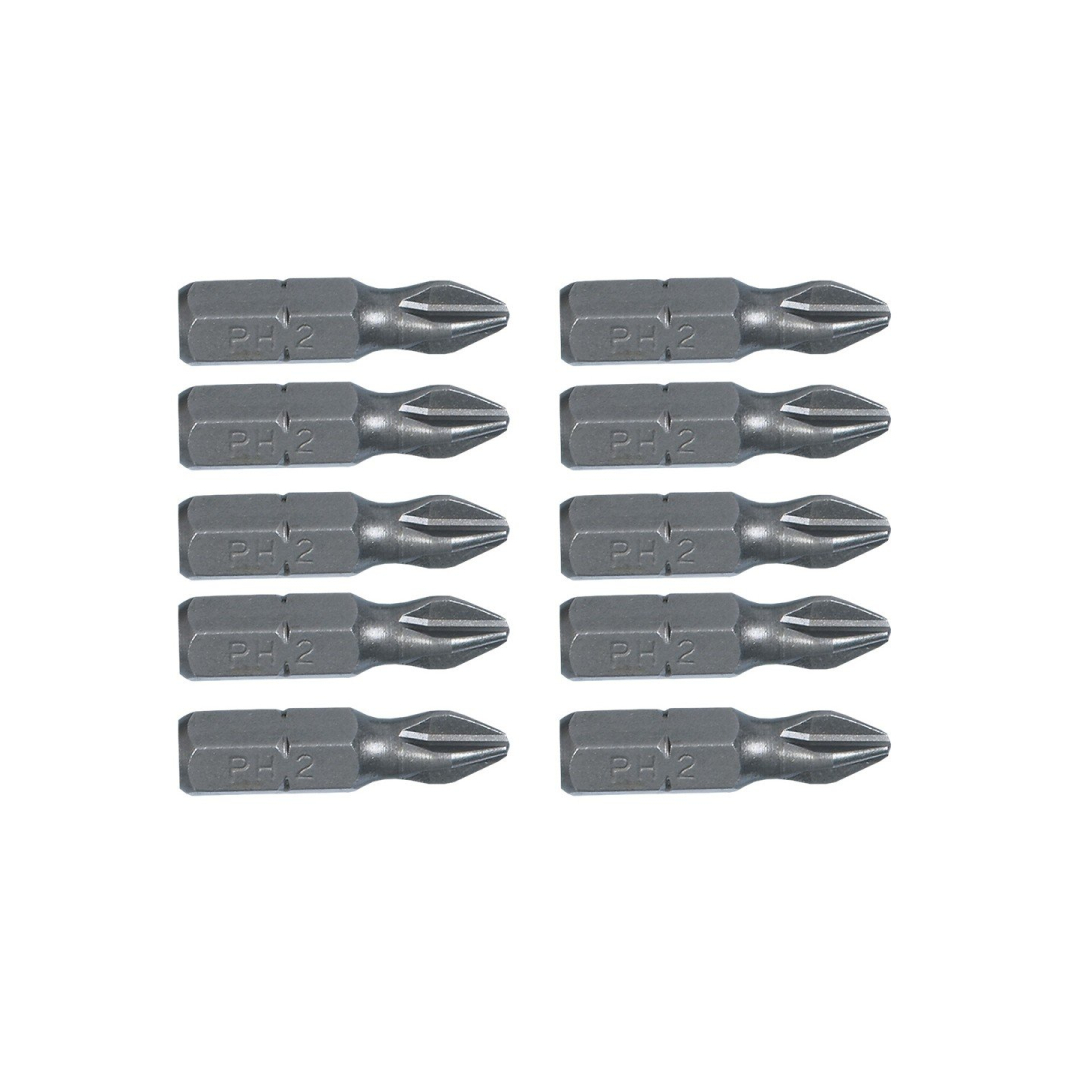 Antgalių rinkinys Phillips PH2x25mm, 10 vienetų