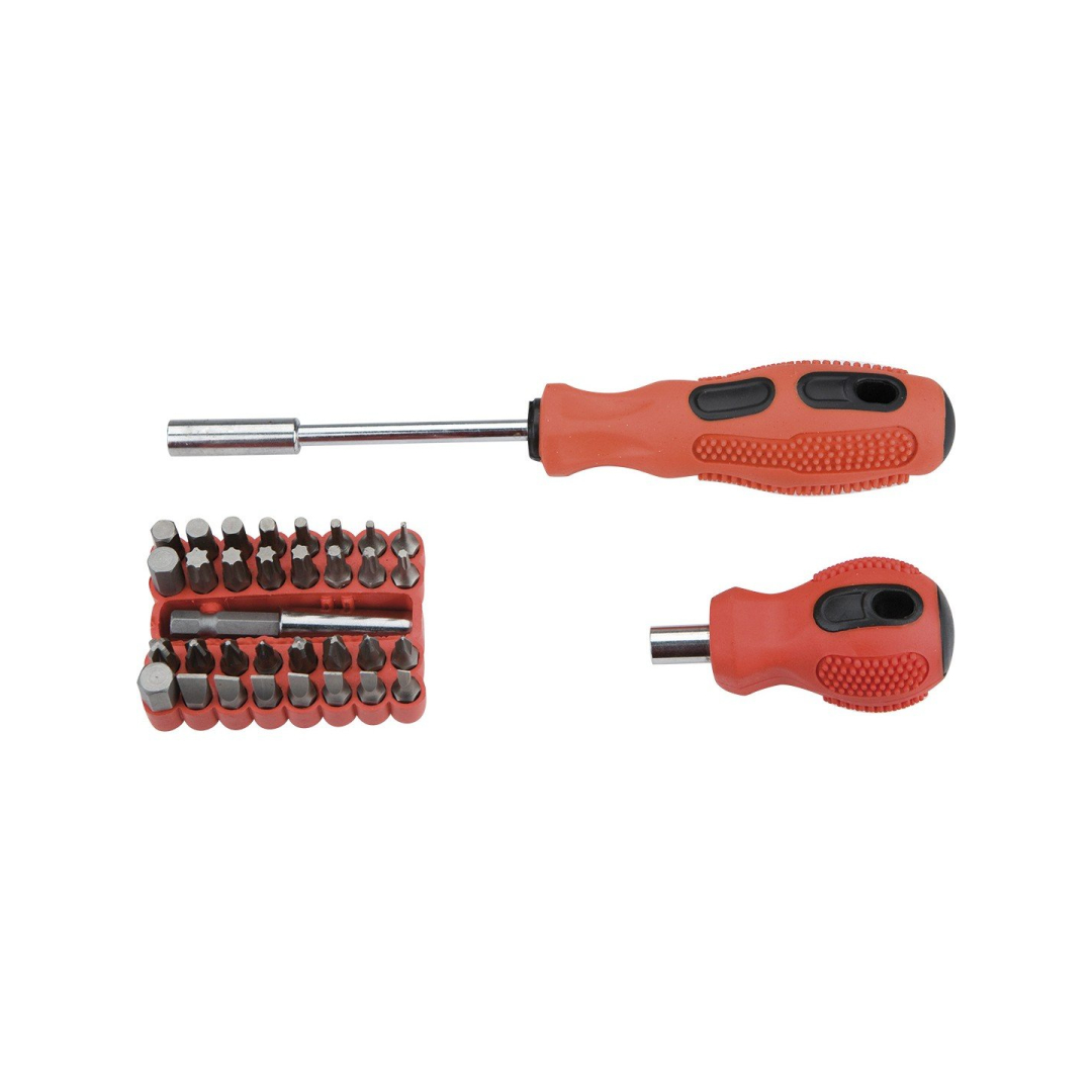 Antgalių rinkinys su rankena 35 vnt