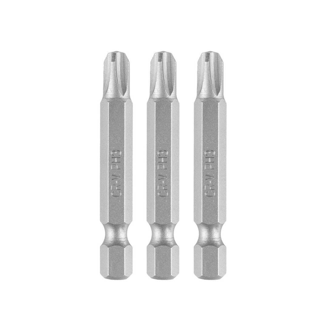 Antgaliukai - bitai PH3 x 50 mm, 3 vnt Antgaliukai - bitai PH3 x 50 mm, 3 vnt