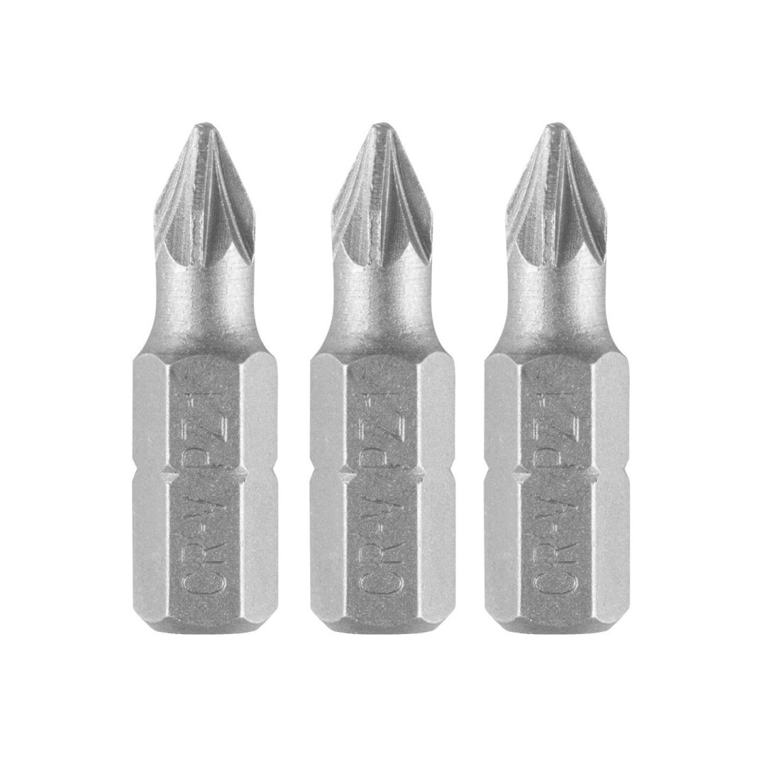 Antgaliukai - bitai PZ1 x 25 mm, 3 vnt