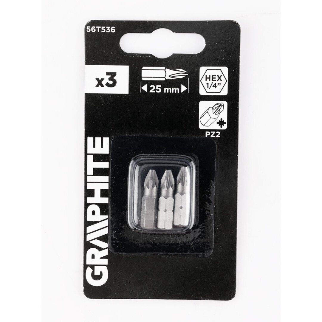 Antgaliukai - bitai PZ2 x 25 mm, 3 vnt 1