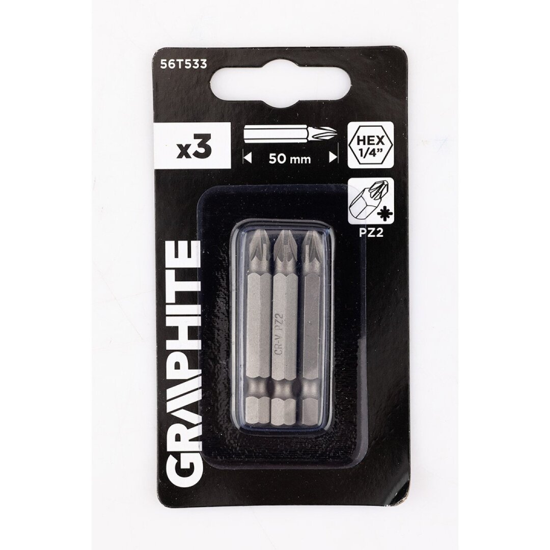 Antgaliukai - bitai PZ2 x 50 mm, 3 vnt 1