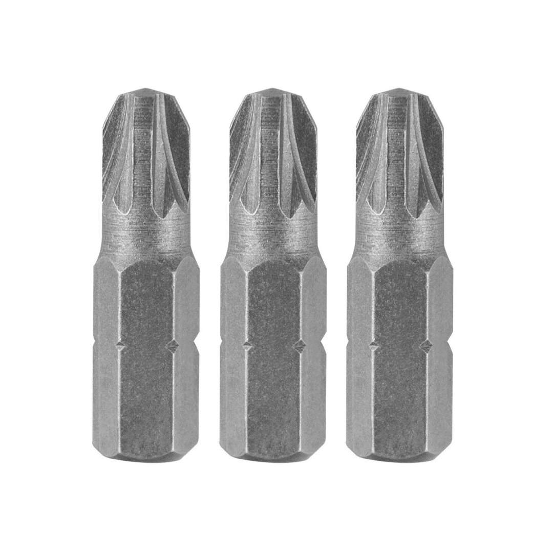 Antgaliukai - bitai PZ3 x 25 mm, 3 vnt Antgaliukai - bitai PZ3 x 25 mm, 3 vnt