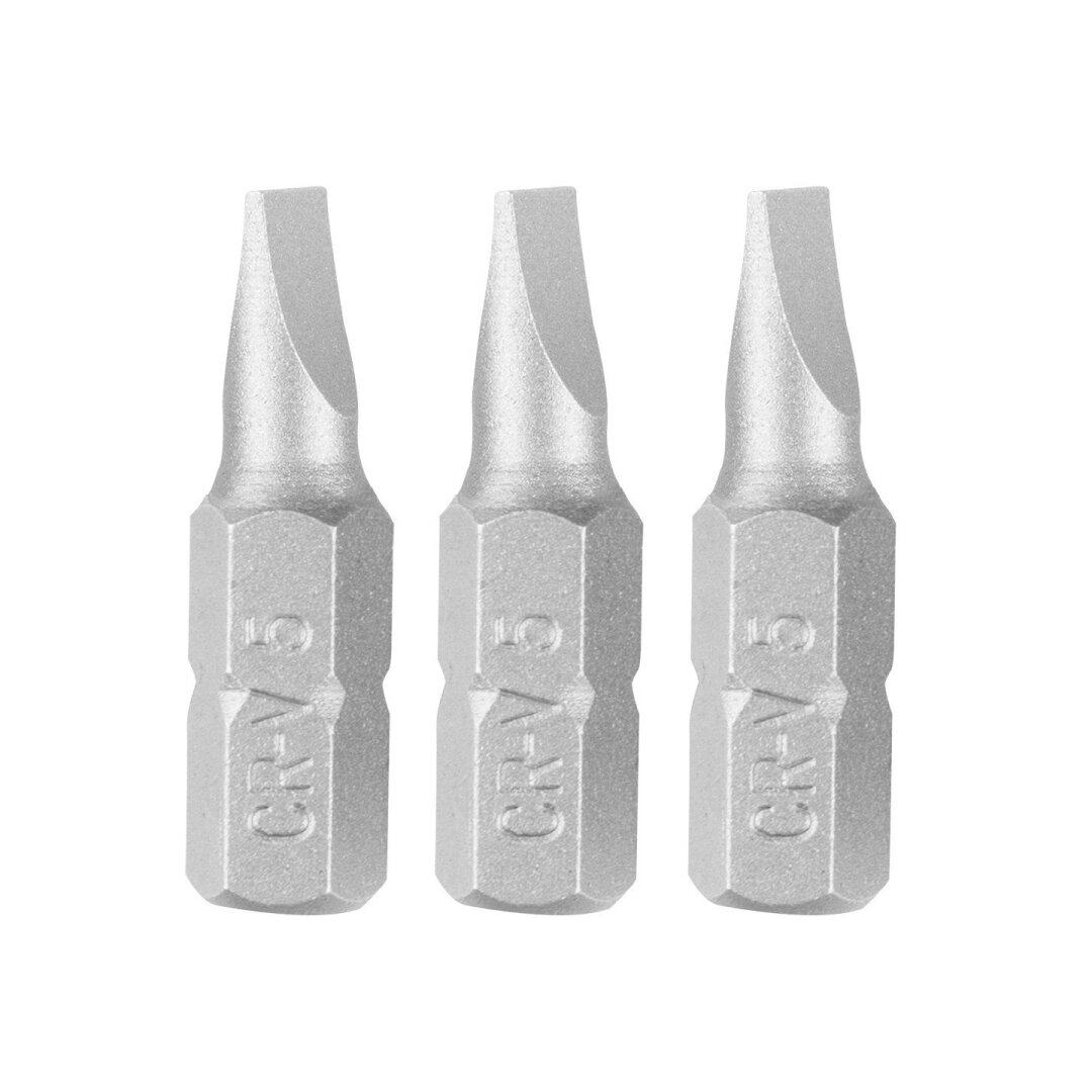 Antgaliukai - bitai SL5 x 0,8 x 25 mm, 3 vnt Antgaliukai - bitai SL5 x 0,8 x 25 mm, 3 vnt