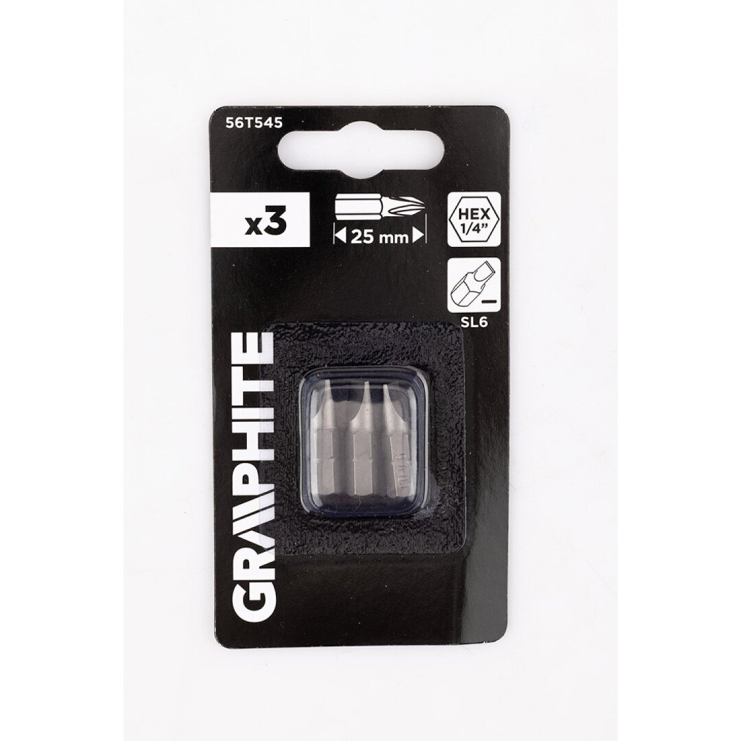 Antgaliukai - bitai SL6 x 1 x 25 mm, 3 vnt 1