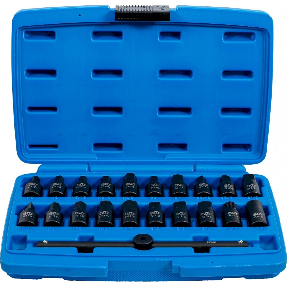 Antgaliai atsukti alyvos išleidimo varžtams | 10 mm (3/8") | 21 vnt. (1014) Antgaliai atsukti alyvos išleidimo varžtams | 10 mm (3/8") | 21 vnt. (1014)