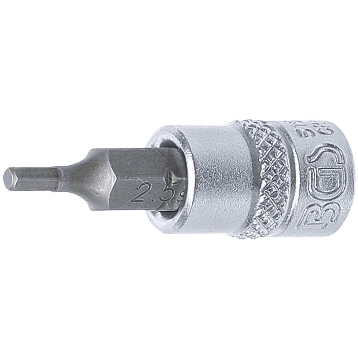 Antgalis įpresuotas į galvutę | 6,3 mm (1/4") | hex šešiakampis 2.5 mm (5154) Antgalis įpresuotas į galvutę | 6,3 mm (1/4") | hex šešiakampis 2.5 mm (5154)