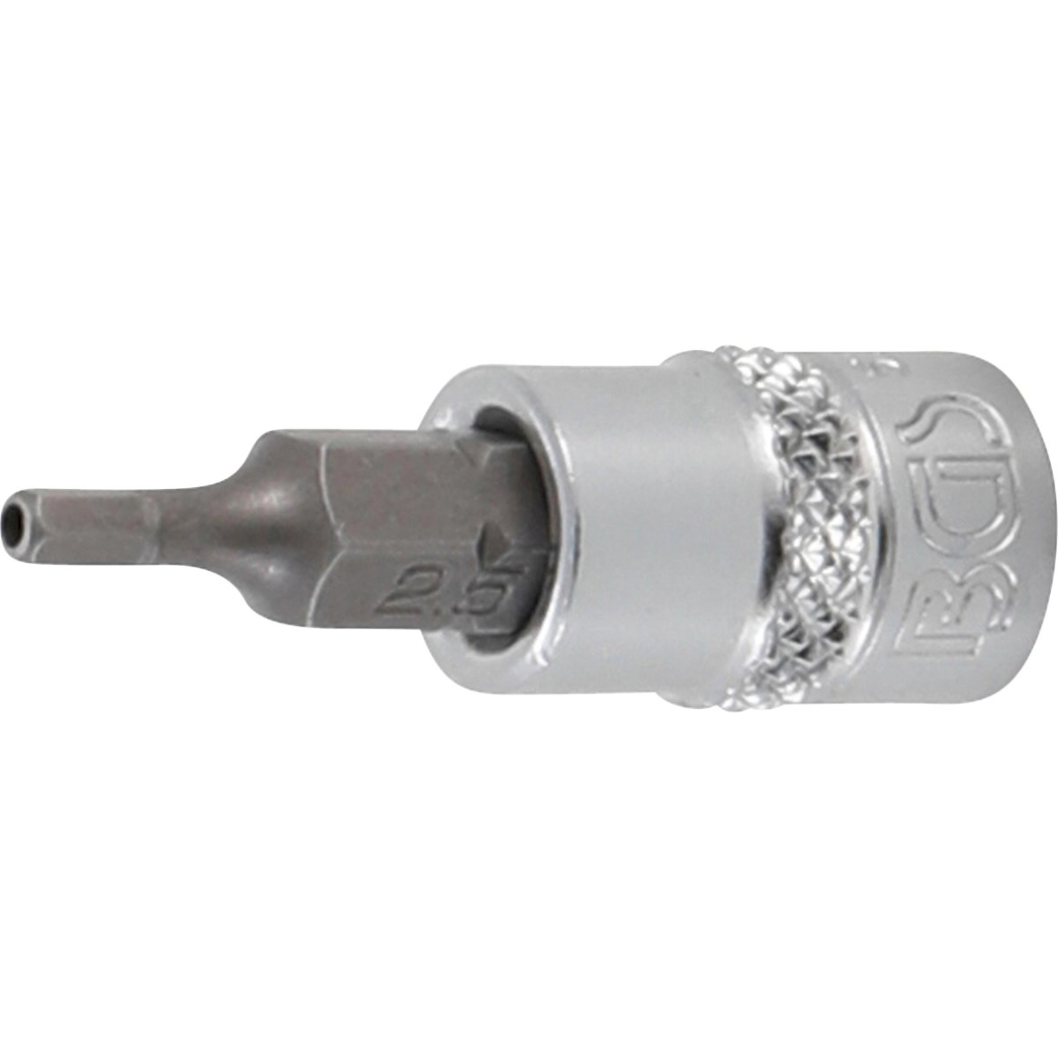 Antgalis įpresuotas į galvutę | 6,3 mm (1/4") | hex šešiakampis su skyle 2.5 mm (5156-2-5)