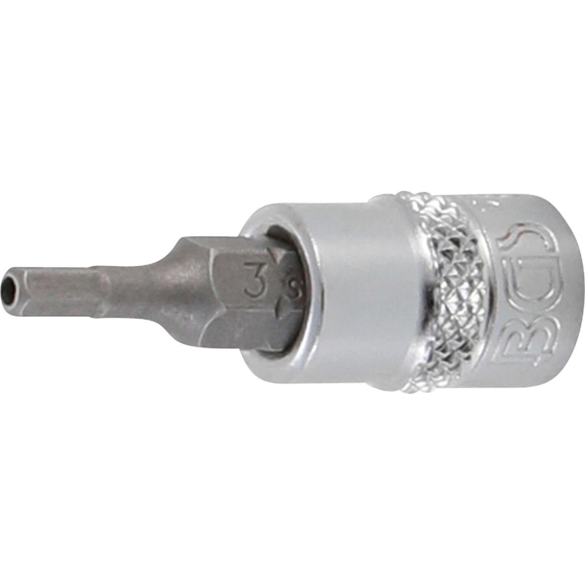 Antgalis įpresuotas į galvutę | 6,3 mm (1/4") | hex šešiakampis su skyle 3 mm (5156-3) Antgalis įpresuotas į galvutę | 6,3 mm (1/4") | hex šešiakampis su skyle 3 mm (5156-3)