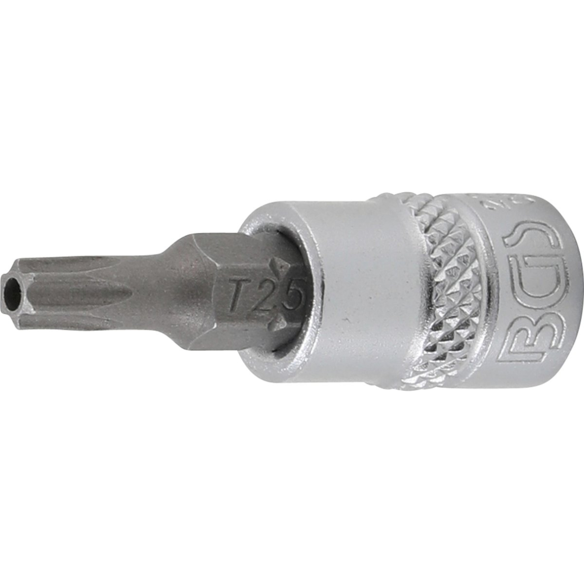 Antgalis įpresuotas į galvutę | 6.3 mm (1/4") | T-star su skyle (Torx) T25 (2360) Antgalis įpresuotas į galvutę | 6.3 mm (1/4") | T-star su skyle (Torx) T25 (2360)