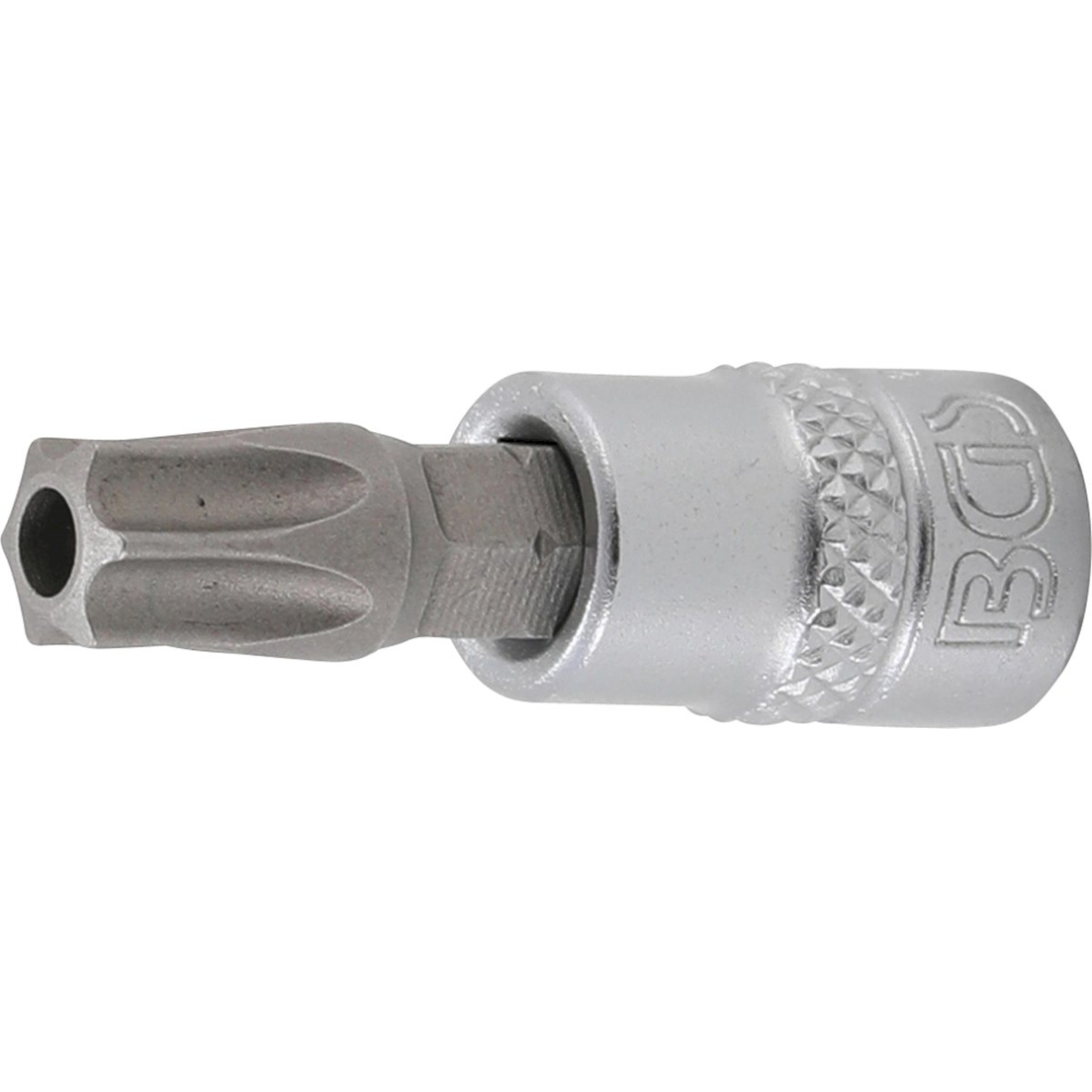 Antgalis įpresuotas į galvutę | 6.3 mm (1/4") | T-star su skyle (Torx) T45 (2165-T45) Antgalis įpresuotas į galvutę | 6.3 mm (1/4") | T-star su skyle (Torx) T45 (2165-T45)