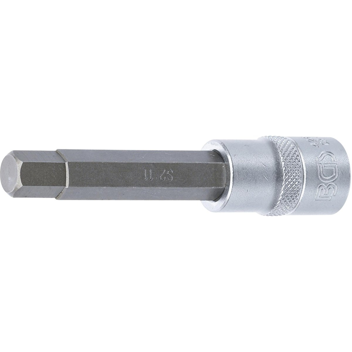 Antgalis įpresuotas į galvutę | ilgis 100 mm | 12,5 mm (1/2") | hex šešiakampis 11 mm (4266) Antgalis įpresuotas į galvutę | ilgis 100 mm | 12,5 mm (1/2") | hex šešiakampis 11 mm (4266)
