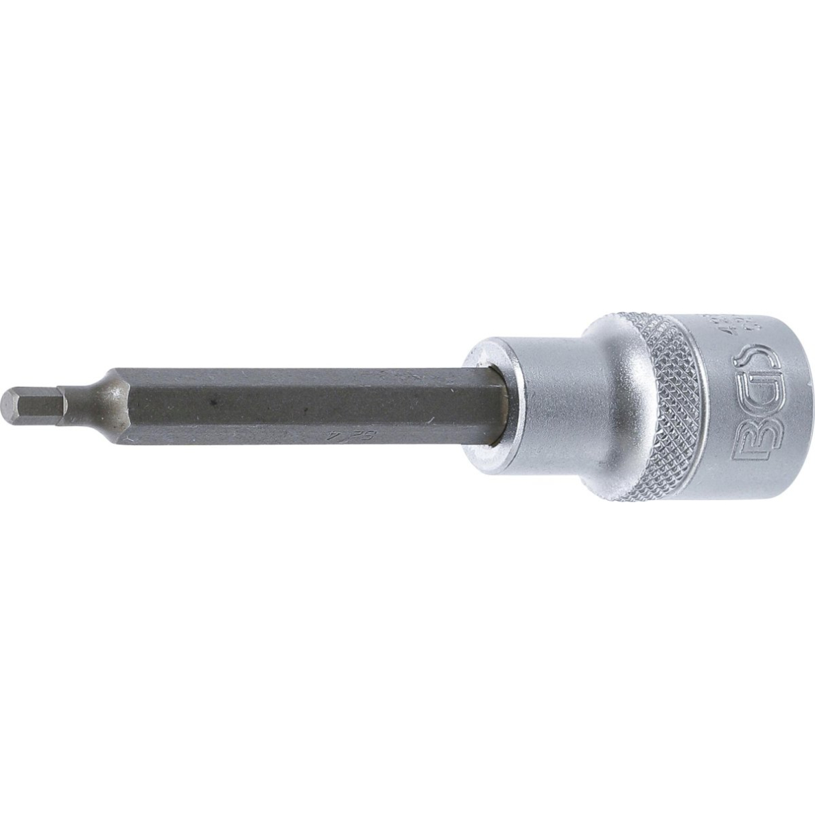 Antgalis įpresuotas į galvutę | ilgis 100 mm | 12,5 mm (1/2") | hex šešiakampis 4 mm (4259) Antgalis įpresuotas į galvutę | ilgis 100 mm | 12,5 mm (1/2") | hex šešiakampis 4 mm (4259)