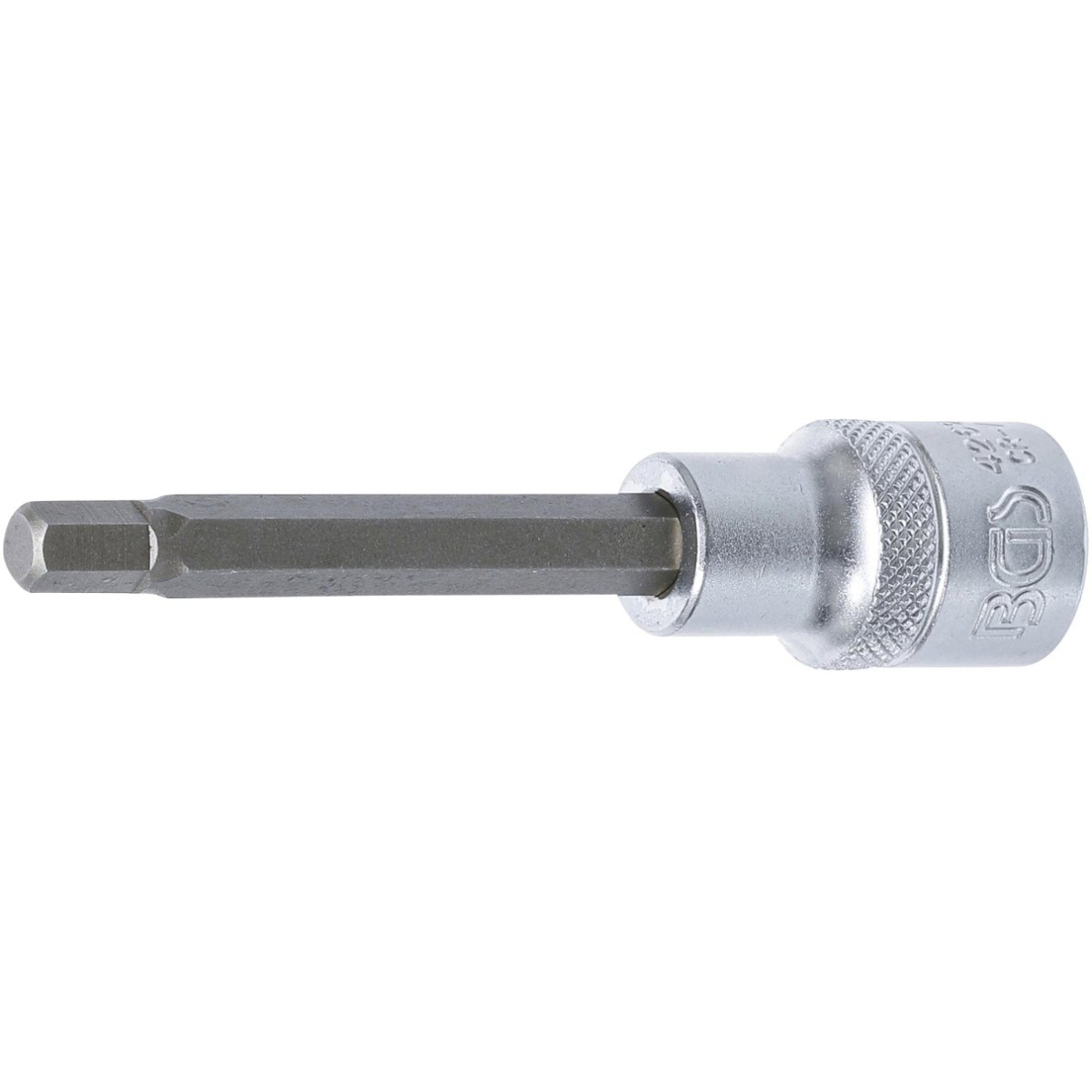 Antgalis įpresuotas į galvutę | ilgis 100 mm | 12,5 mm (1/2") | hex šešiakampis 7 mm (4262) Antgalis įpresuotas į galvutę | ilgis 100 mm | 12,5 mm (1/2") | hex šešiakampis 7 mm (4262)