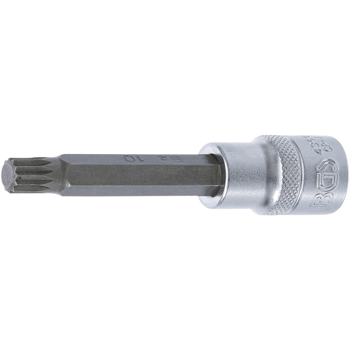 Antgalis įpresuotas į galvutę | ilgis 100 mm | 12,5 mm (1/2") | Spline (XZN) | M10 (4362) Antgalis įpresuotas į galvutę | ilgis 100 mm | 12,5 mm (1/2") | Spline (XZN) | M10 (4362)