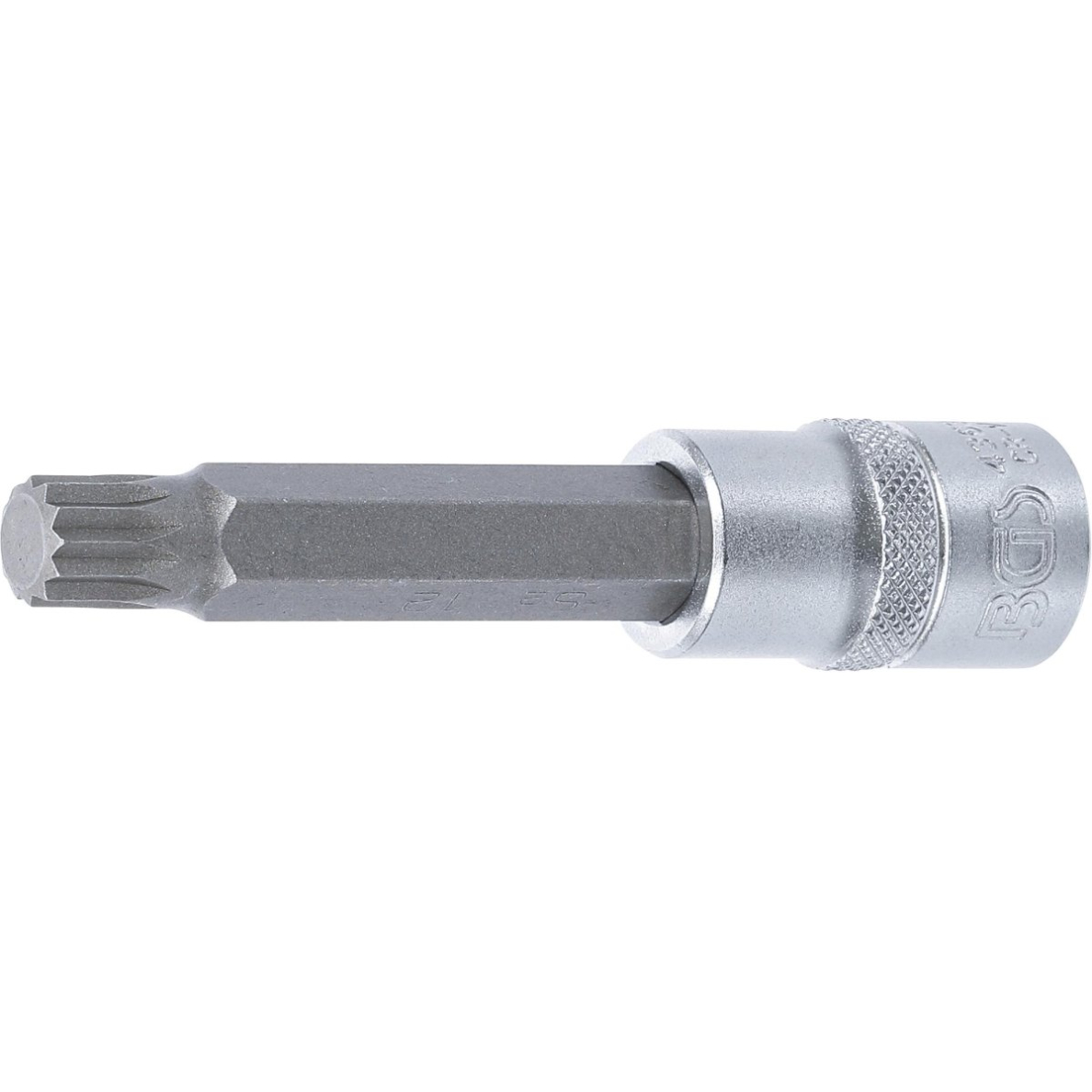 Antgalis įpresuotas į galvutę | ilgis 100 mm | 12,5 mm (1/2") | Spline (XZN) | M12 (4363) Antgalis įpresuotas į galvutę | ilgis 100 mm | 12,5 mm (1/2") | Spline (XZN) | M12 (4363)