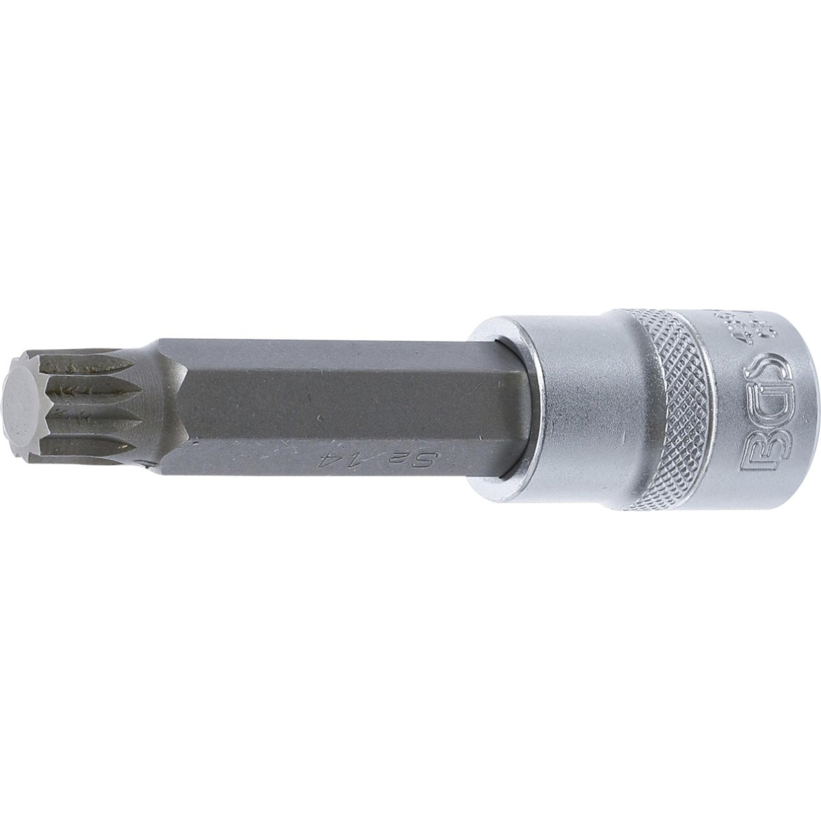 Antgalis įpresuotas į galvutę | ilgis 100 mm | 12,5 mm (1/2") | Spline (XZN) | M14 (4364) Antgalis įpresuotas į galvutę | ilgis 100 mm | 12,5 mm (1/2") | Spline (XZN) | M14 (4364)