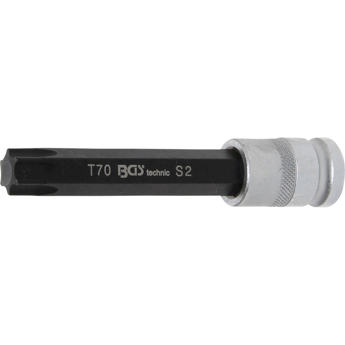 Antgalis įpresuotas į galvutę | ilgis 120 mm | 12,5 mm (1/2") | T-star (Torx) T70 (5003)