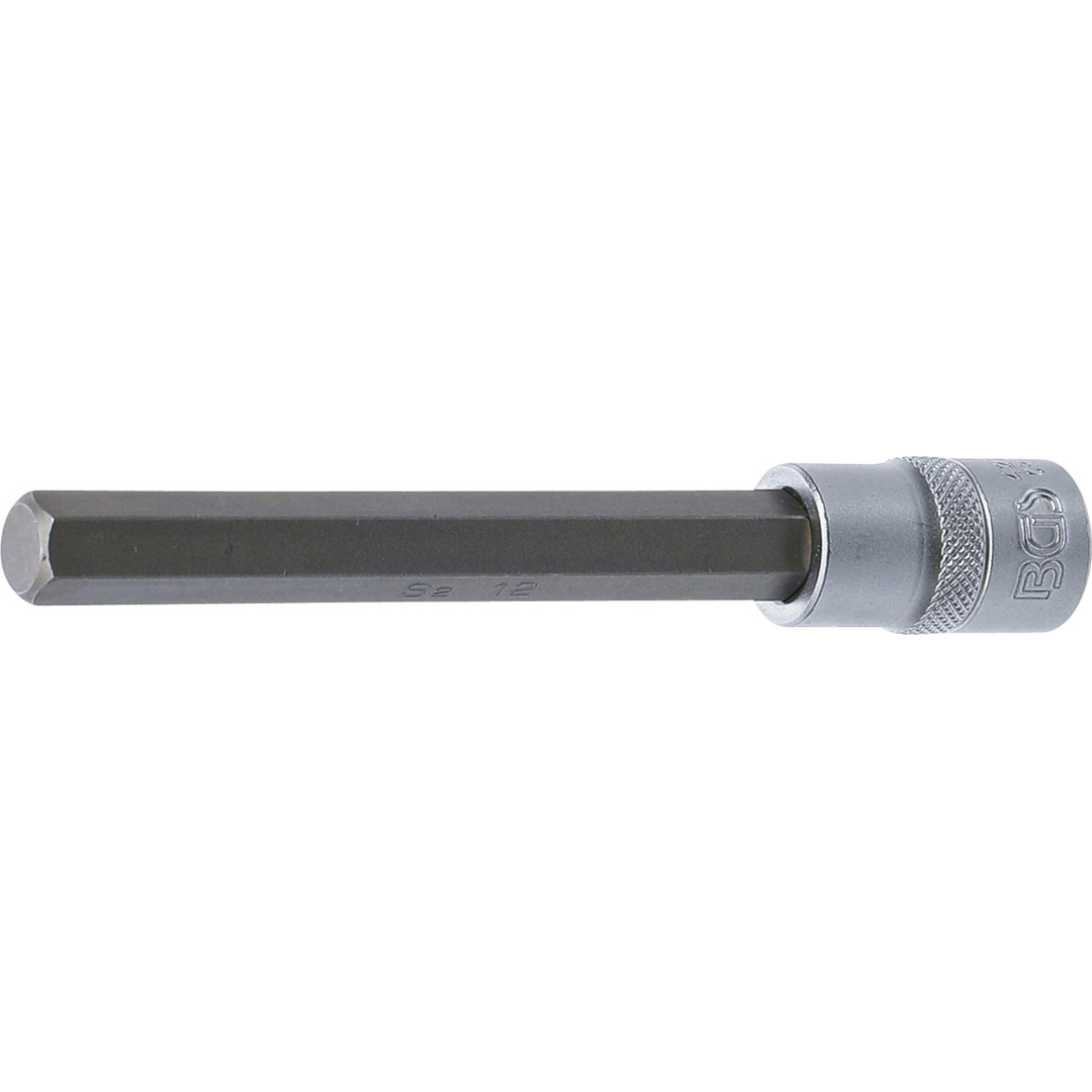 Antgalis įpresuotas į galvutę | ilgis 140 mm | 12,5 mm (1/2") | hex šešiakampis 12 mm (4273)